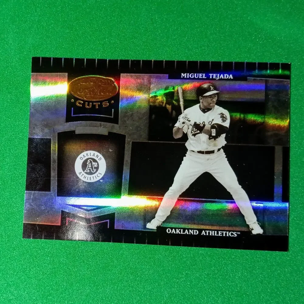 Miguel Tejada #204 2004 Donruss Leaf Certified Cuts Oakland Athletics SSP 88/599